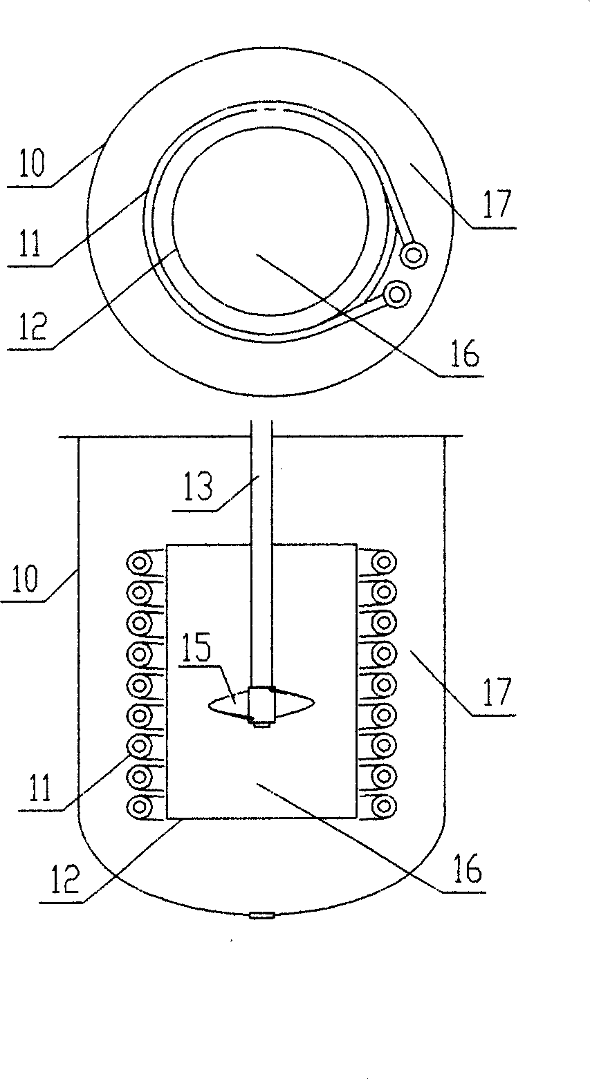 Process for continuous preparing diruitro methylbenzele and apparatus thereof