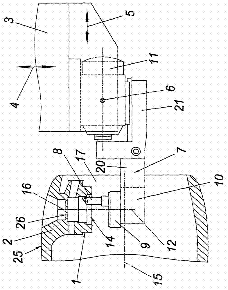 Method for processing an inner face of a housing having an opening