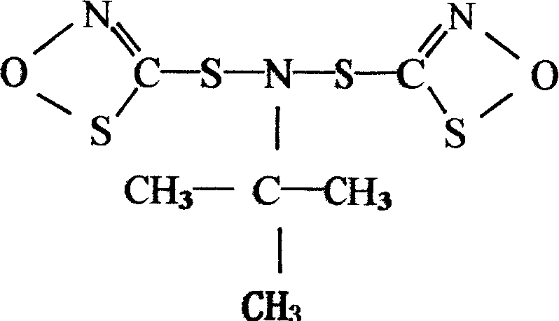 N-teriary-butyl-2 (benzothiazyl) sulfenamide and production process thereof