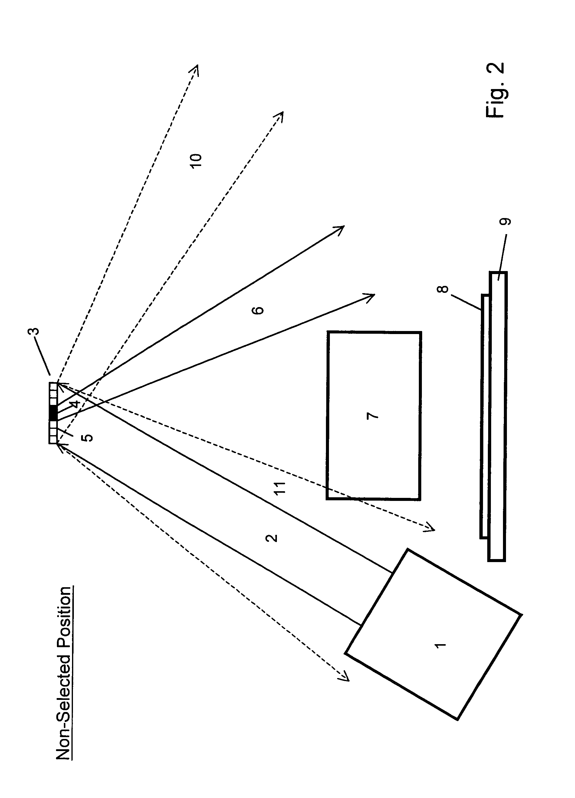 Spatial light modulator array with heat minimization and image enhancement features