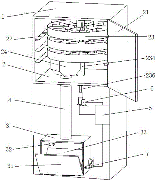 An intermittent linked breakfast automatic vending system all-in-one machine and its operation method