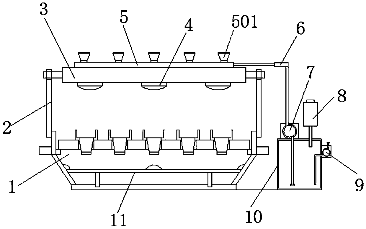 Seedling cultivation box for purple magnolia