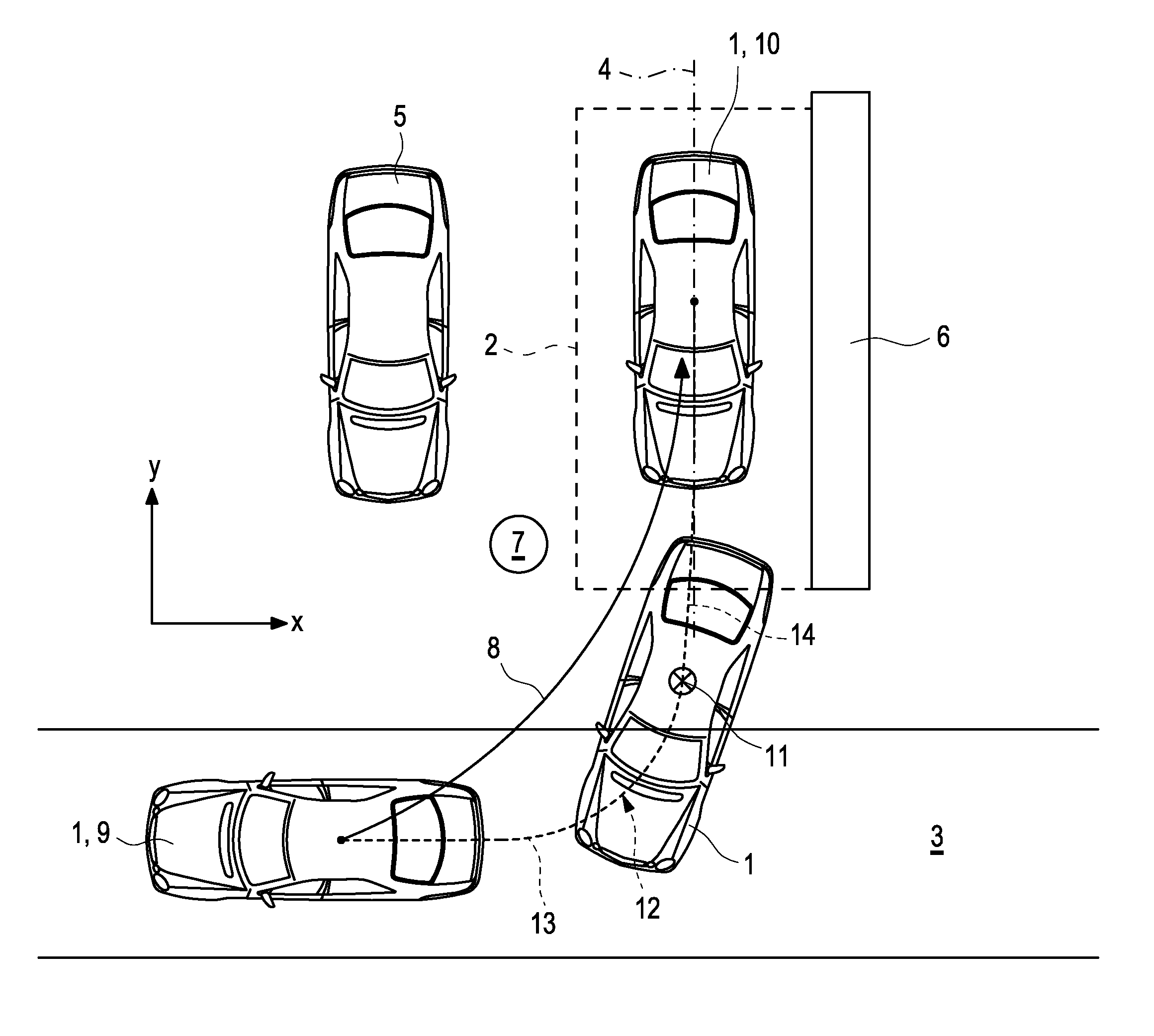 Method for Carrying Out a Process of Parking a Vehicle by Means of a Driver Assistance System