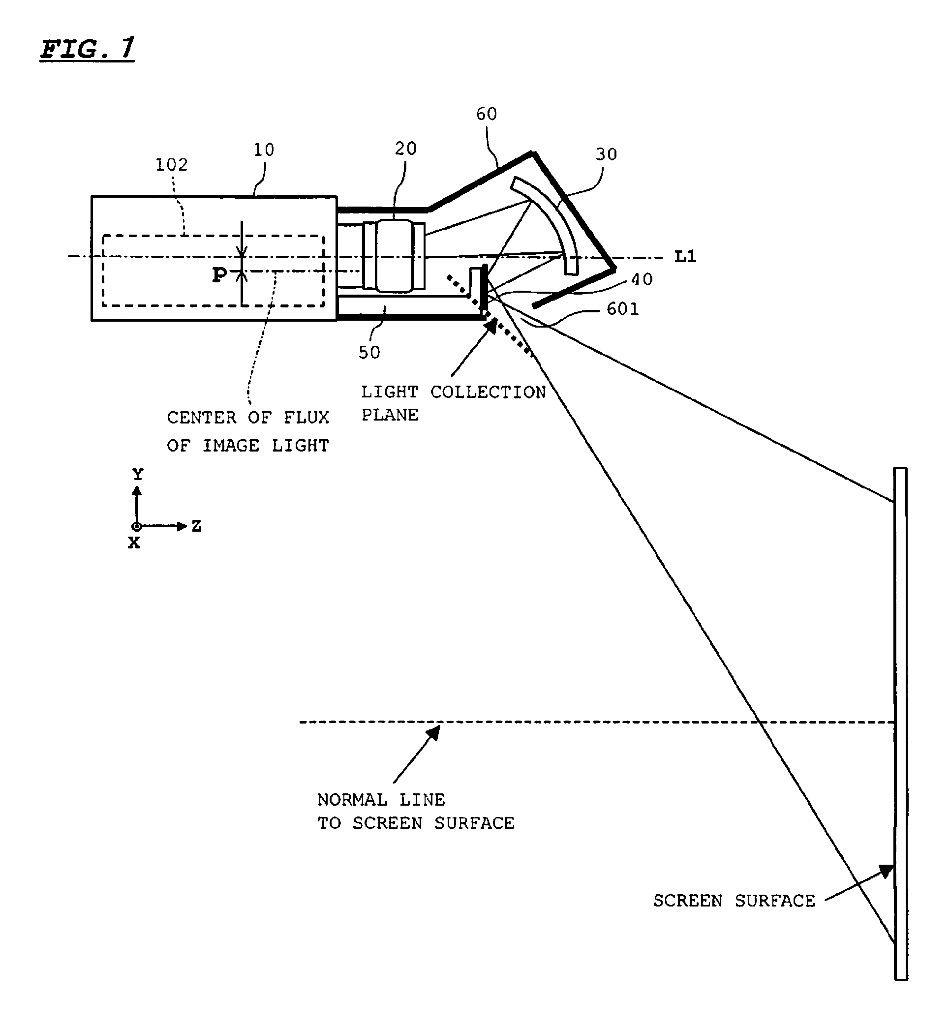 Projection image display apparatus