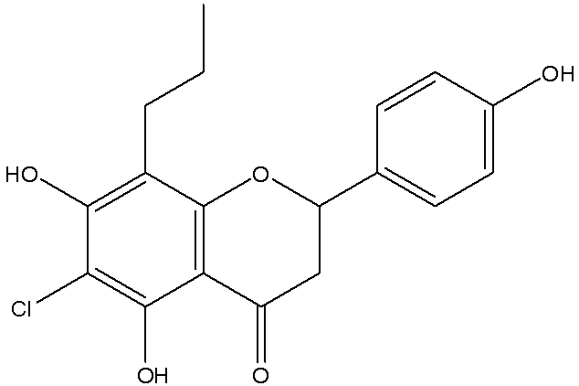 6,8-substituted naringenin derivative and application thereof