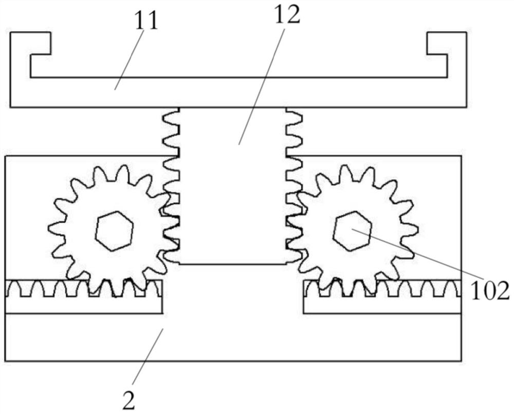 Horizontal concrete uniaxial tensile test device and use method thereof