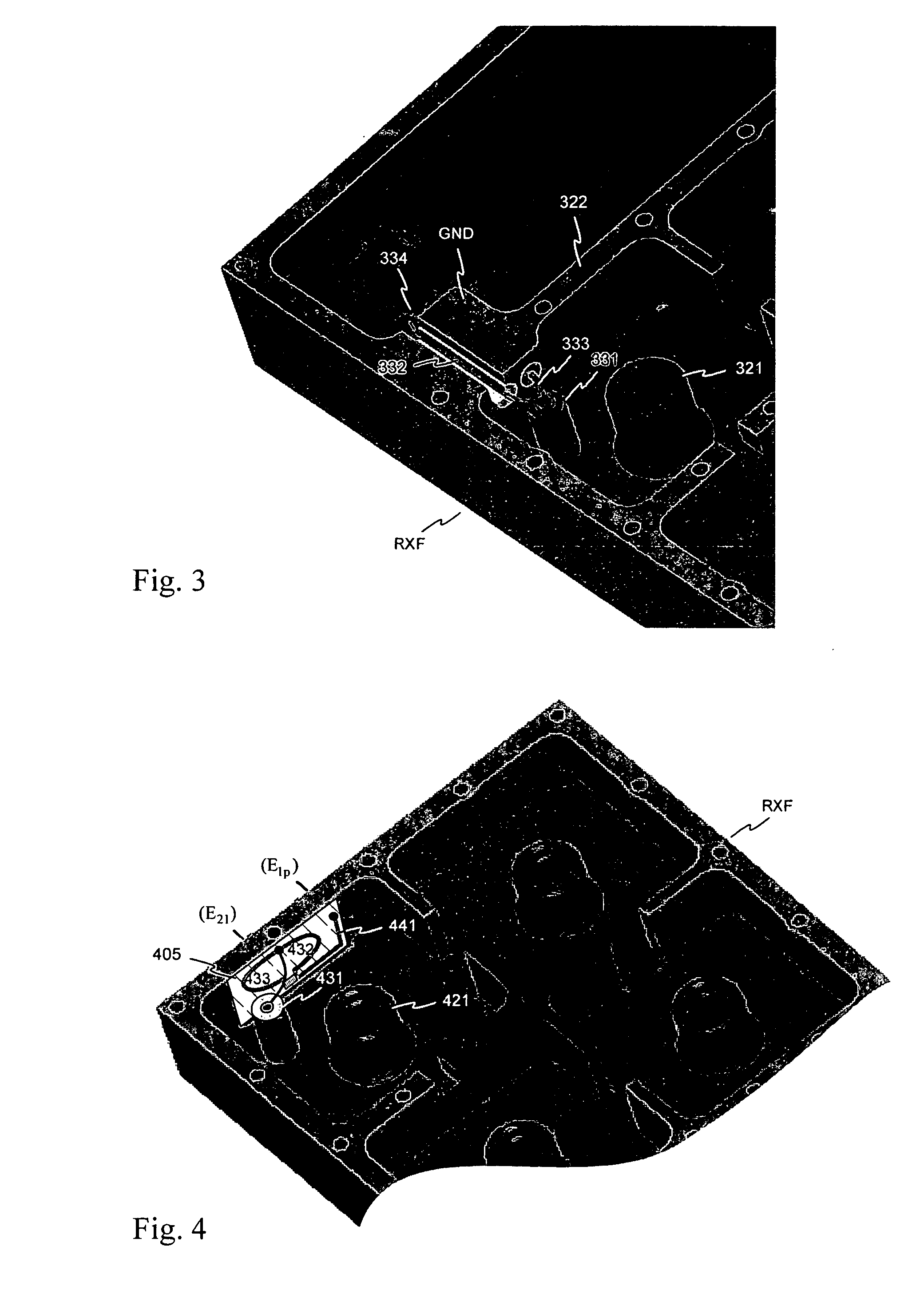 Arrangement for dividing a filter output signal