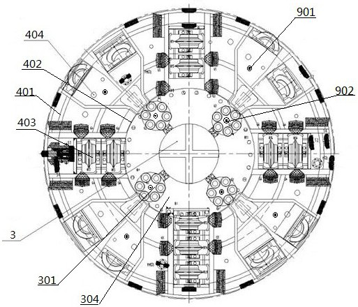 A water-jet demolition and diameter-expanding roadheader and its construction method