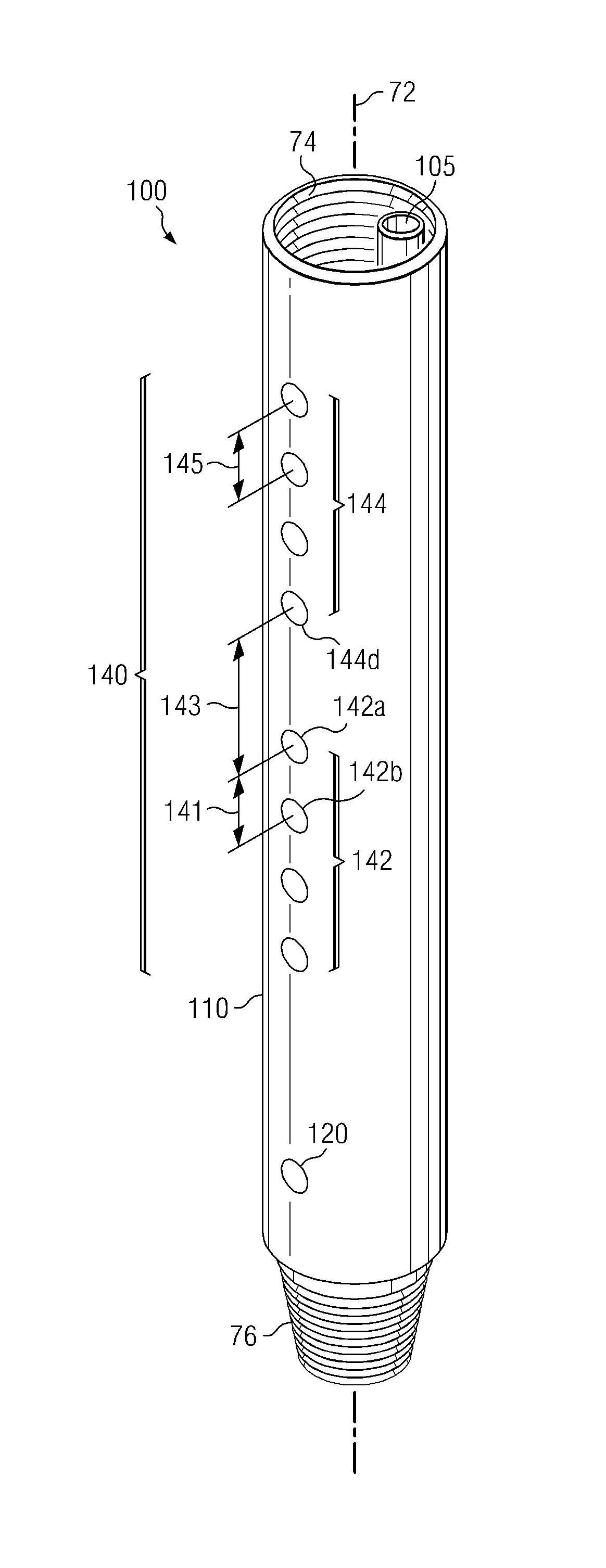 Downhole sonic logging tool including irregularly spaced receivers