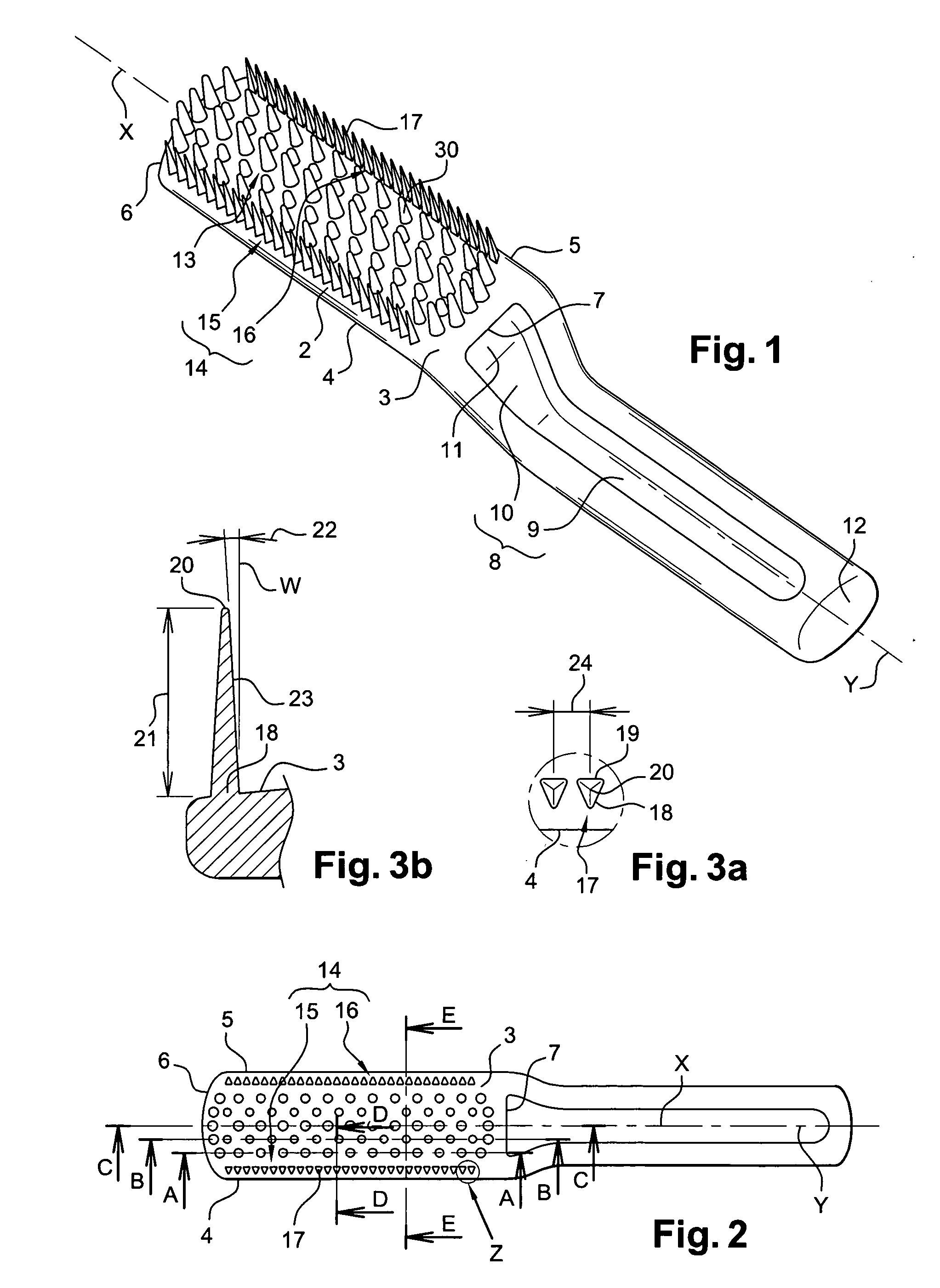 Device for applying a hair product