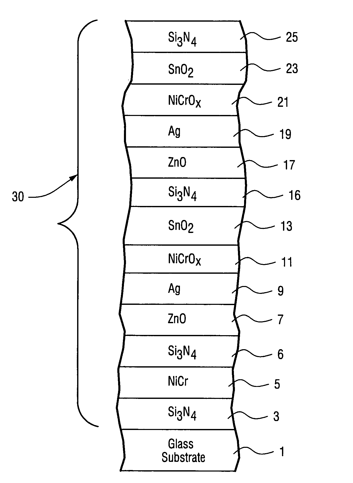 Coated article with absorbing layer