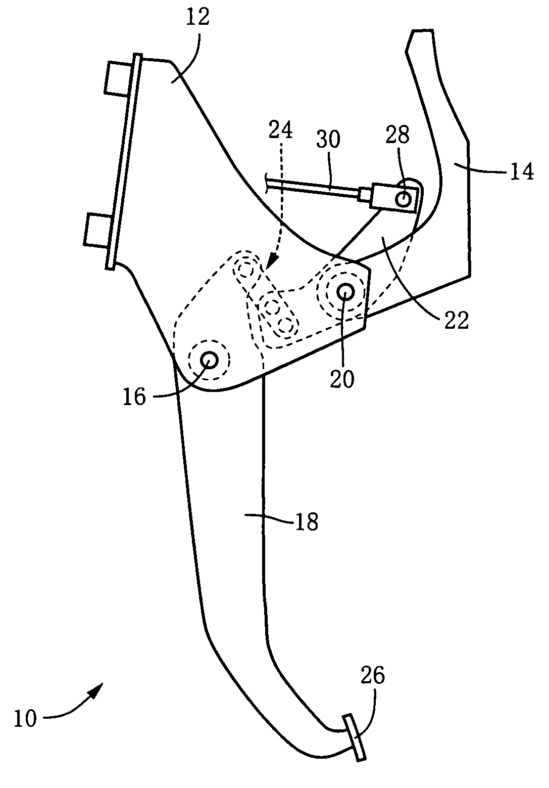 Brake pedal apparatus