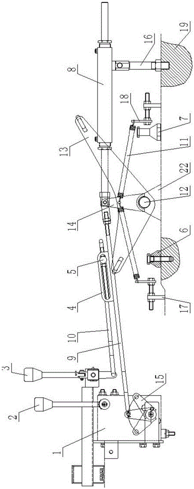 Vehicle speed control mechanism for bullet loading vehicle