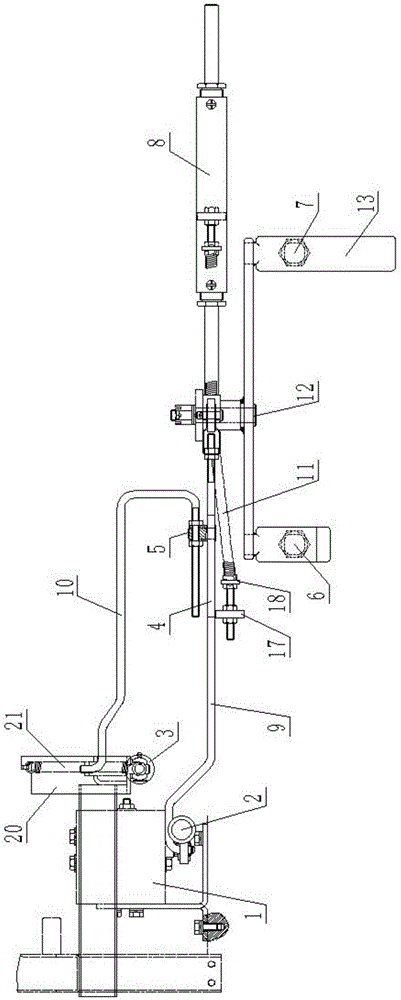 Vehicle speed control mechanism for bullet loading vehicle