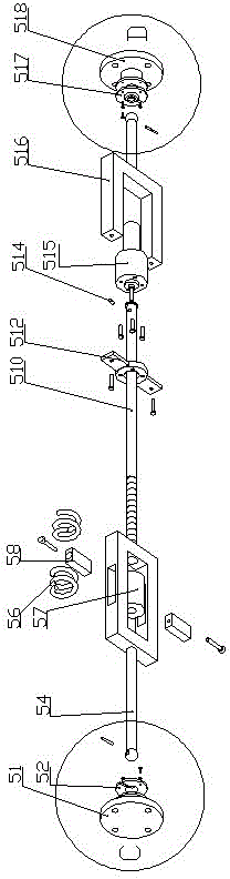 Auxiliary ankle recovering device with sphere-pin pairs