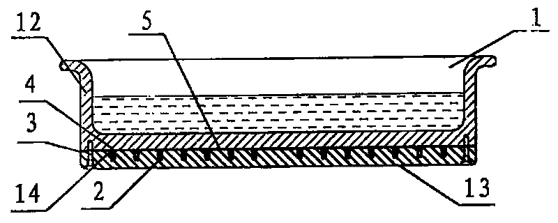 Improved structure of electrothermal casserole body