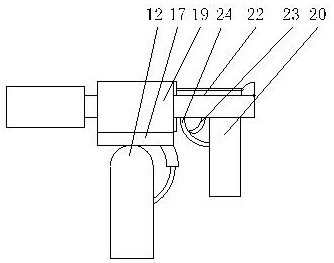 Door frame gap polyurethane-filling device for building decoration