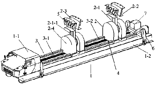 Tunnel drilling equipment by adopting gas drive