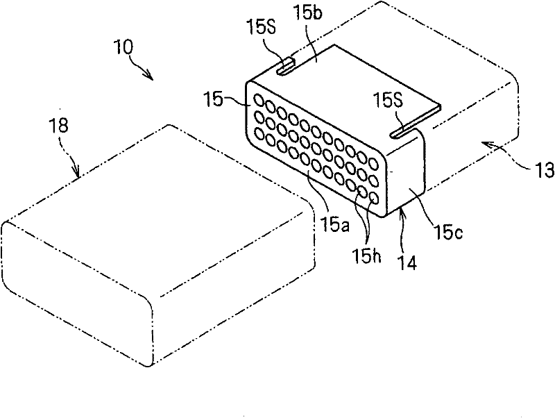 Device for manufacturing waterproof connector component