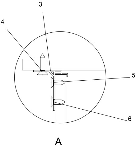 Internal corner connecting piece and mounting method thereof