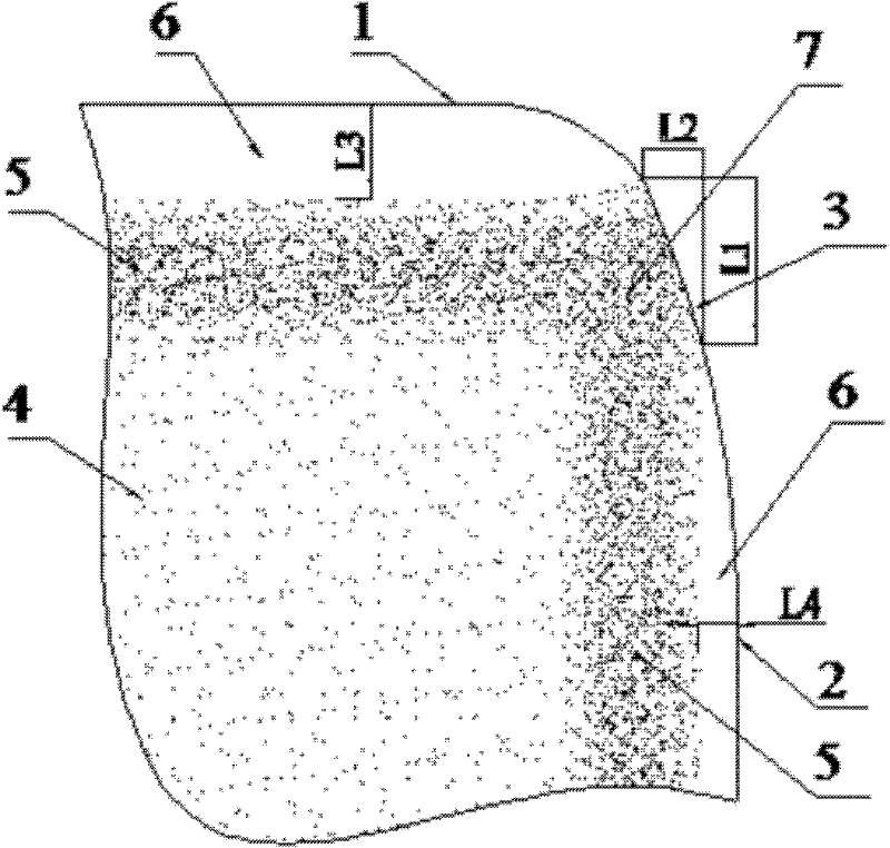 Hard alloy blade for improving cutting edge structure