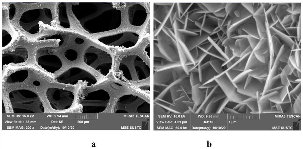 Self-source etching preparation method and application of nickel-doped iron oxyhydroxide self-supporting electrode material