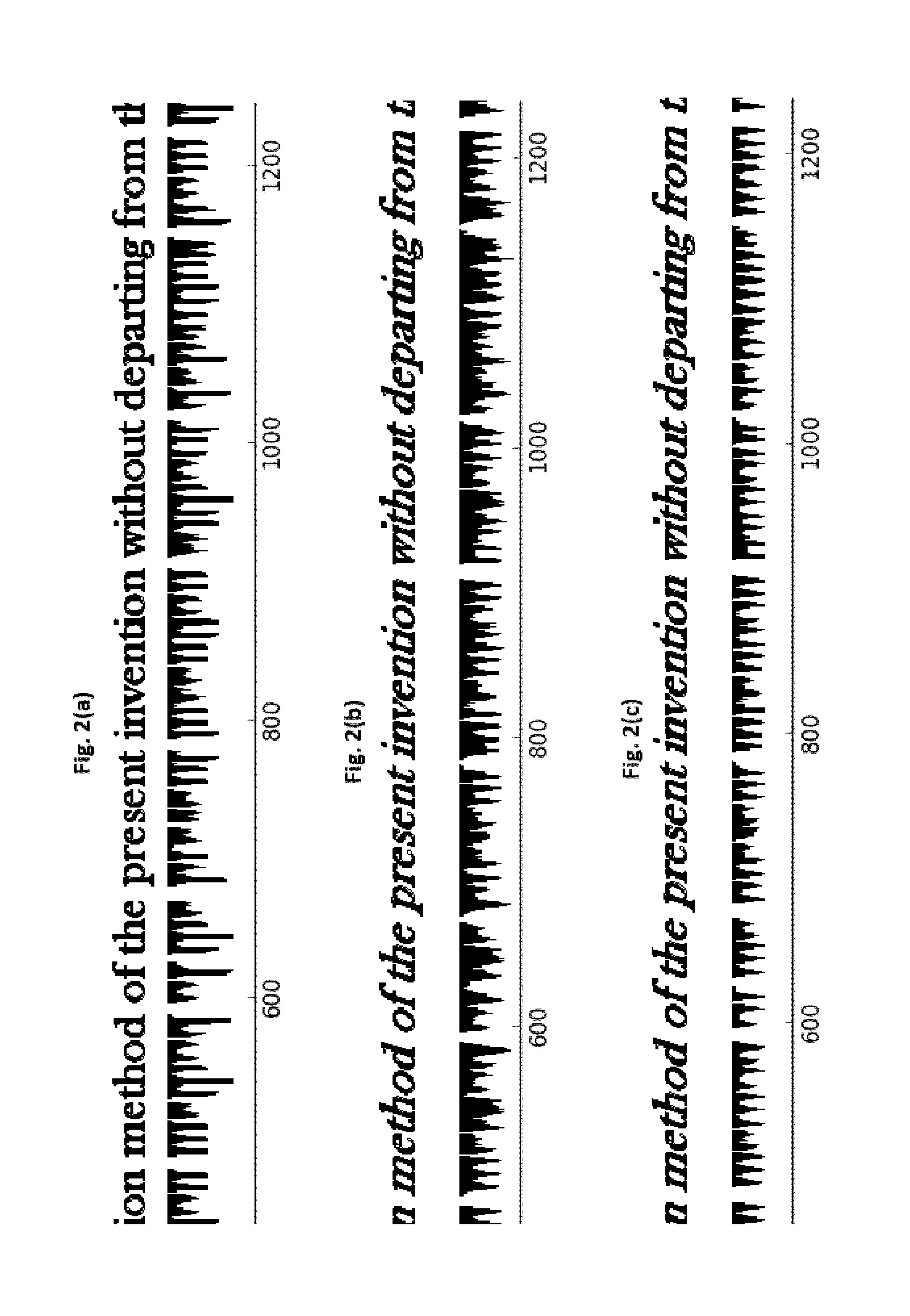 Method for segmenting text words in document images using vertical projections of center zones of characters