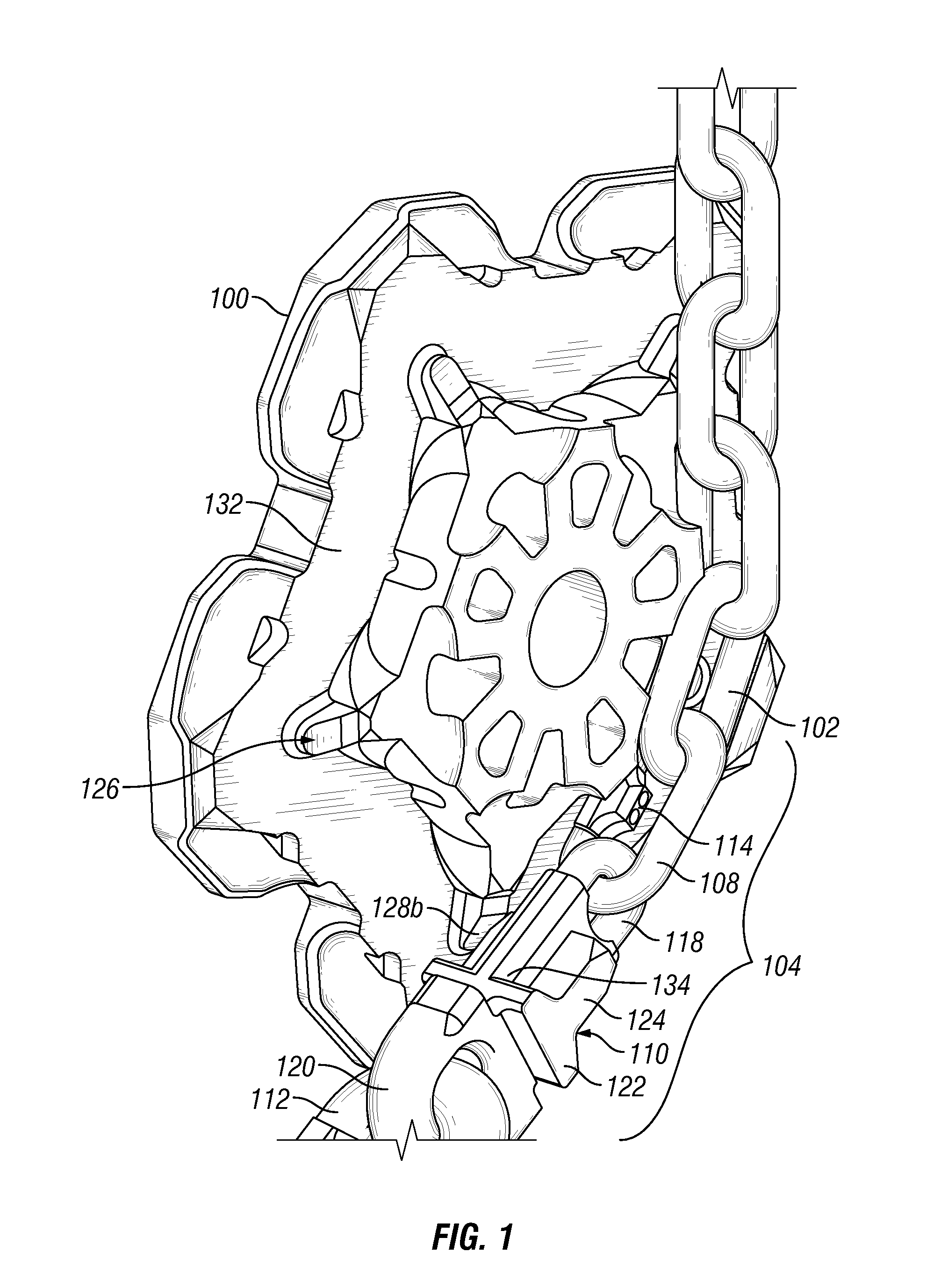 Mooring chain connecting link