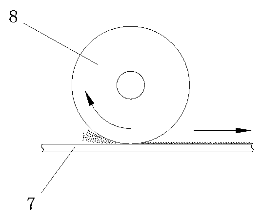 Cleaning and roughening device and method for remanufacturing waste rubber conveying belt