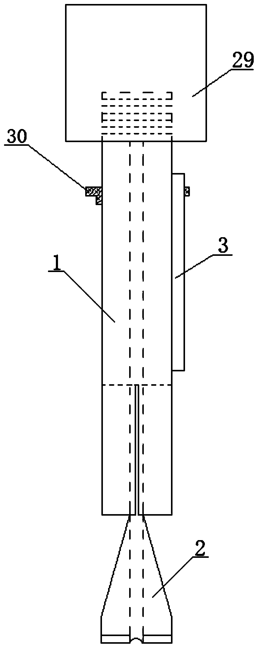 Mounting method of concrete hollow anchor rod tool
