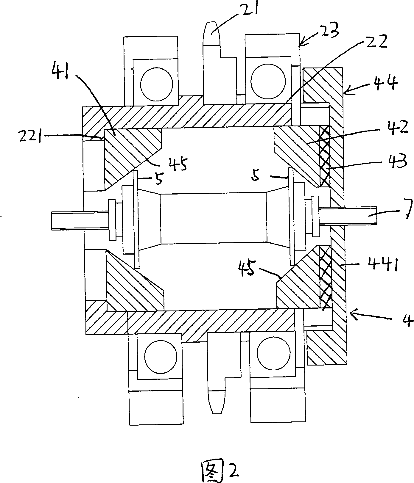 Front and rear axle abrasive experimental device for bicycle