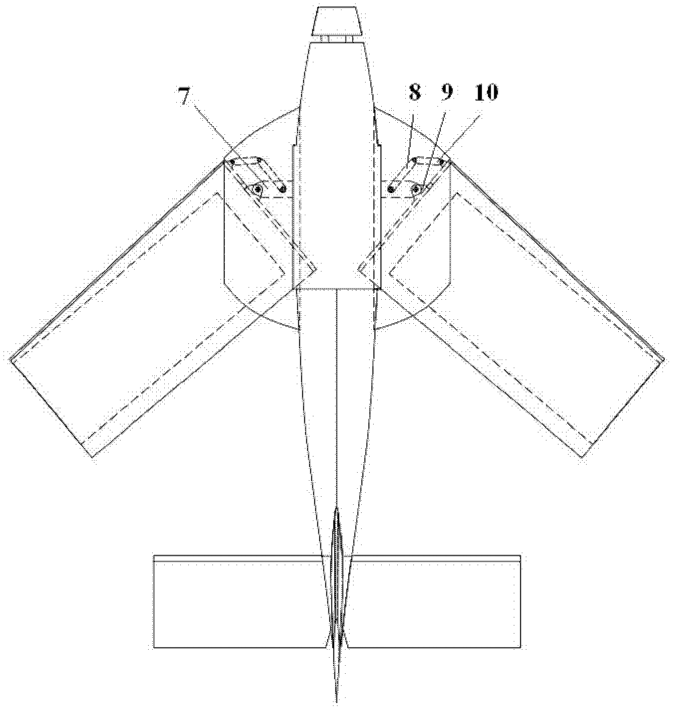Unmanned aerial vehicle with variable sweepbacks and spans of wings