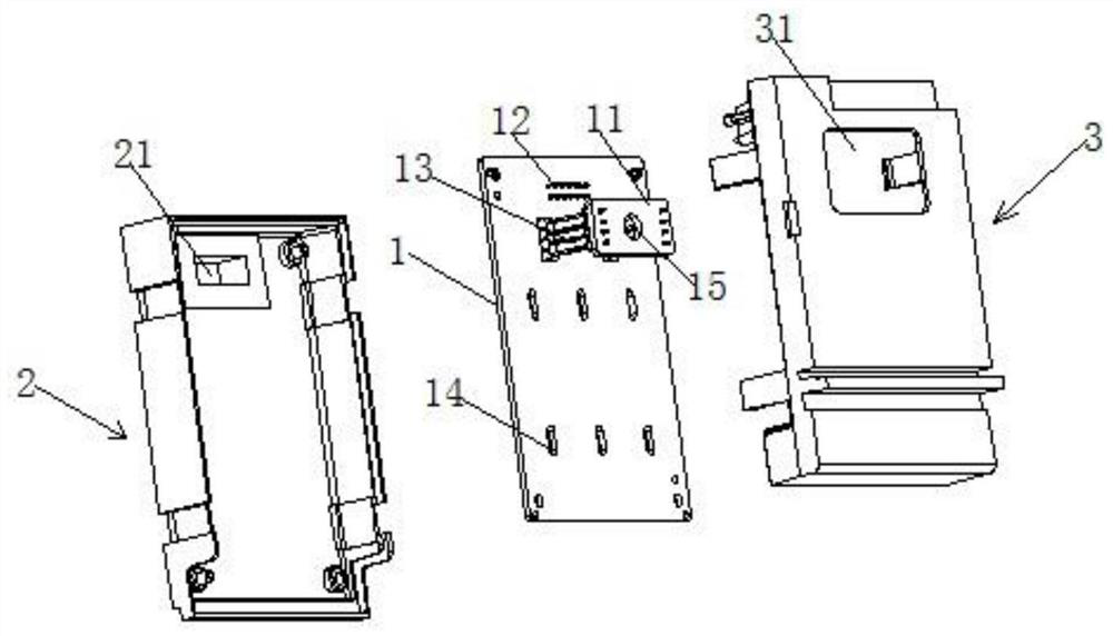 Electric energy meter communication module weak current interface power supply ripple measuring device