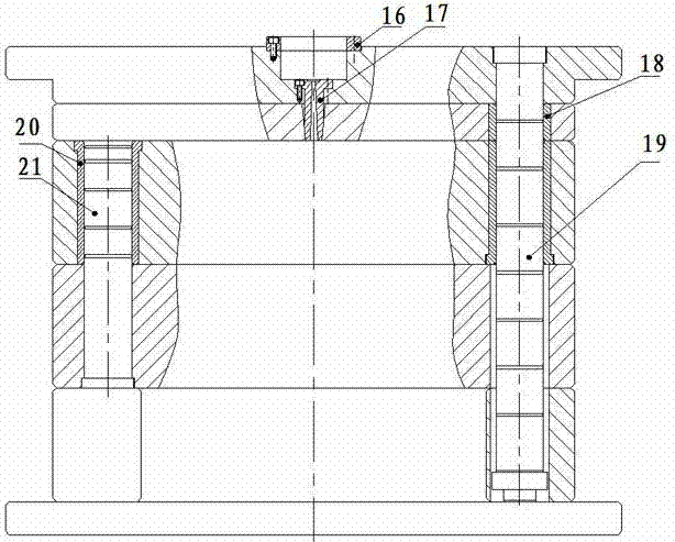 Flexible deformation combined injection molding die for serialized products