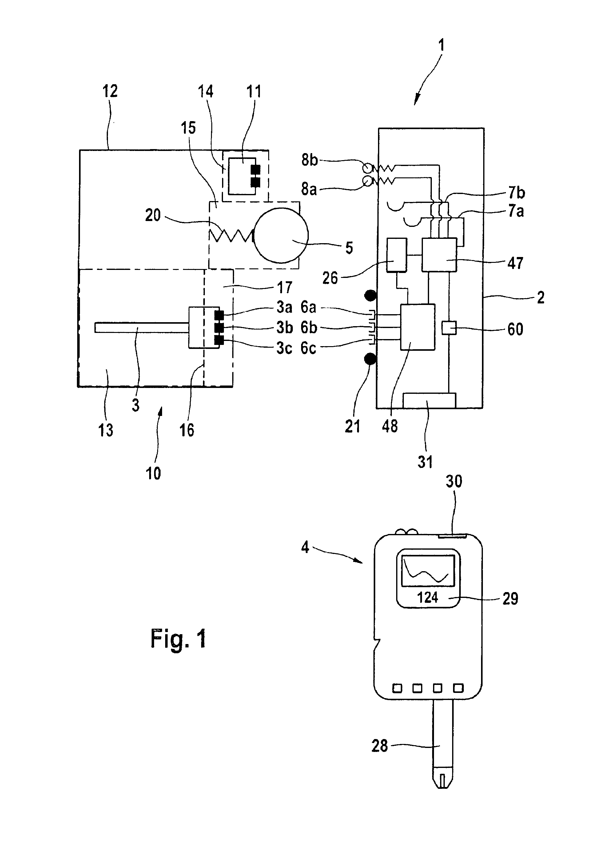 System for in-vivo measurement of an analyte concentration