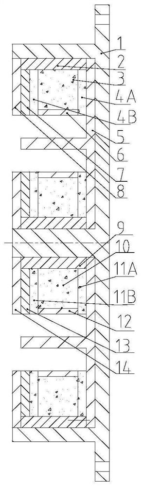 Single-layer magnetic pole electromagnetic actuator with double windings