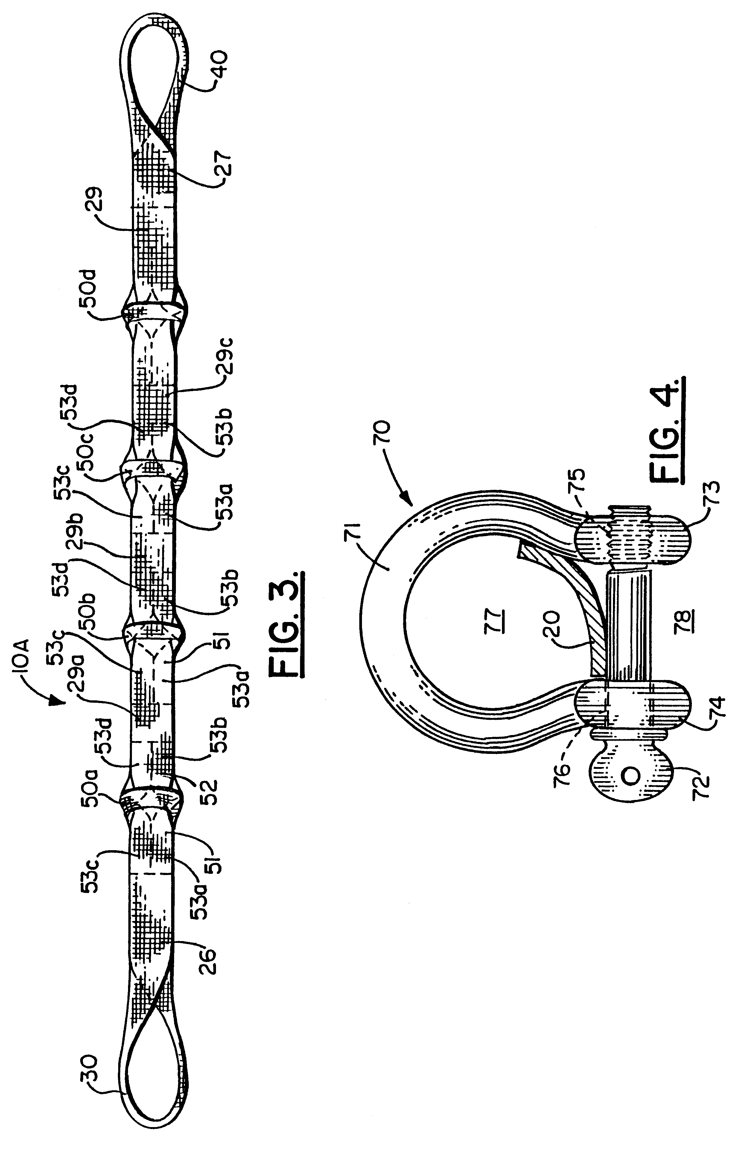 Lifting sling system with spaced, bi-directional loops