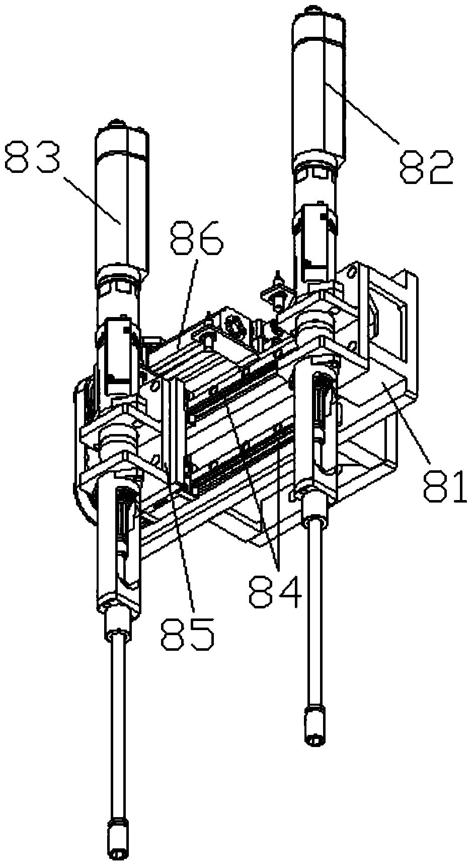 An adjustable double-station bolt tightening device