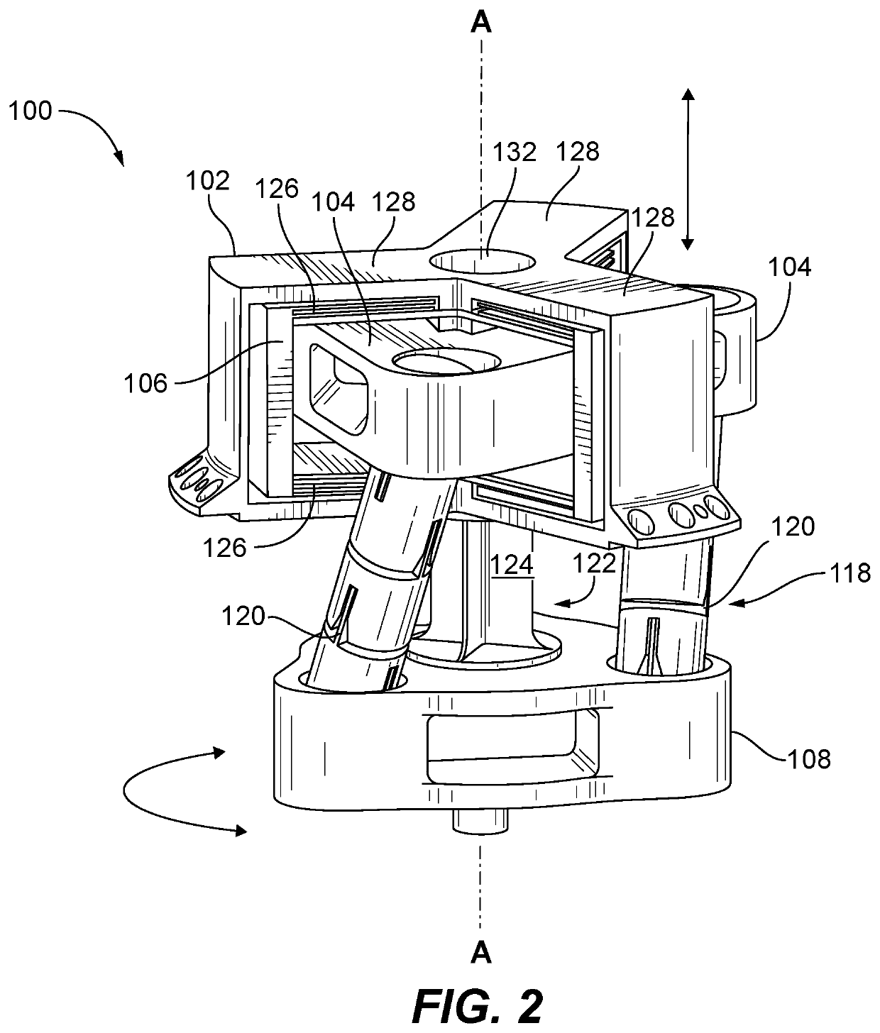 Actuators for converting rotational input to axial output