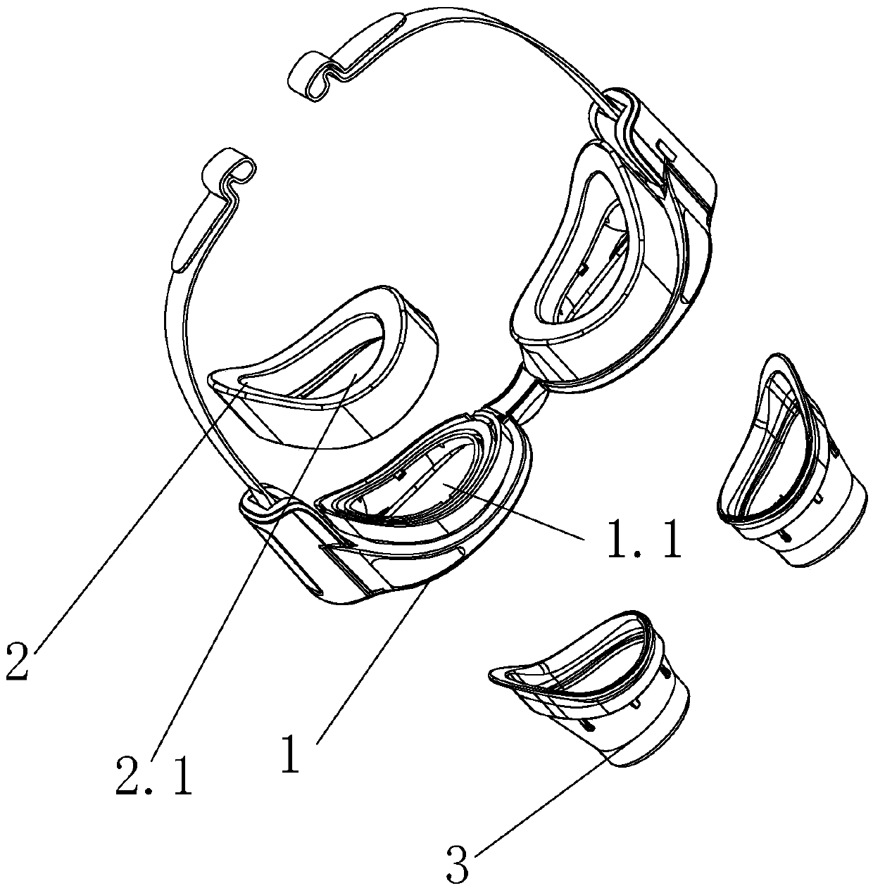 An electric massage eye washer