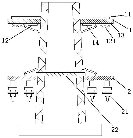 Electric iron tower anti-climbing device