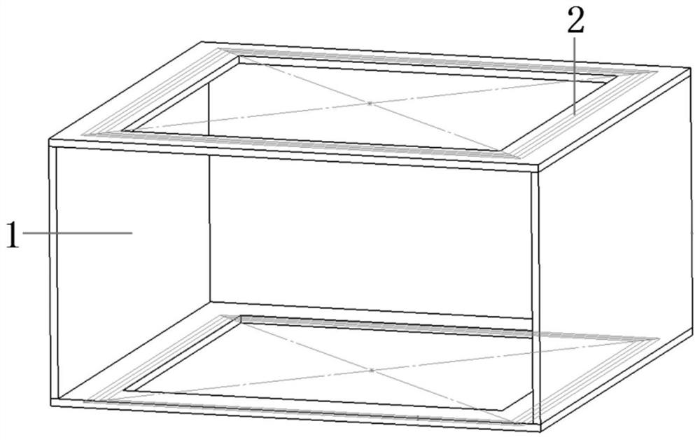 Polar plate coil assembly for electromagnetic field calibration and electromagnetic field on-site calibration device