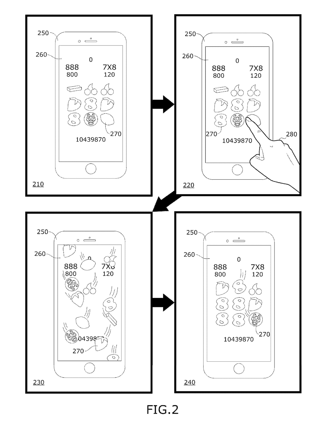 Method for using simulated physics to animate slot symbol objects of a slot video game