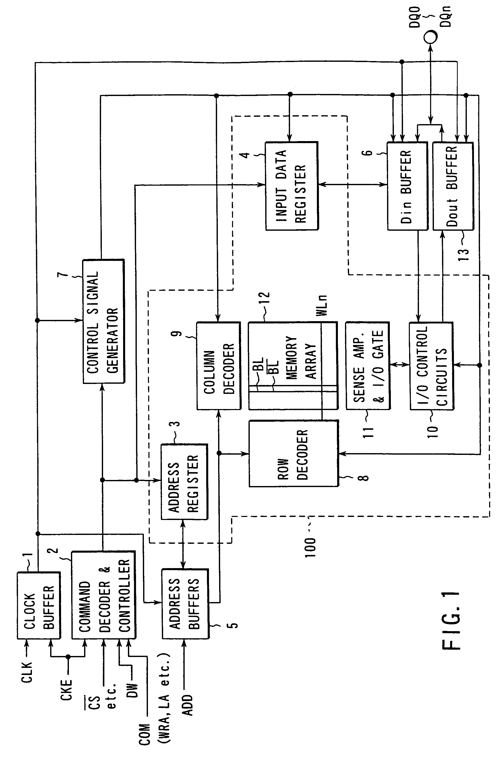 Method for writing data to a semiconductor memory comprising a peripheral circuit section and a memory core section including a memory cell