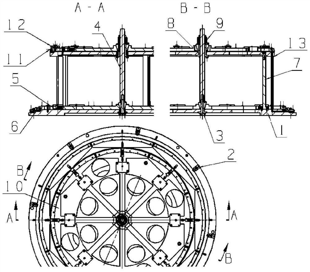 A welding device and method for argon arc welding with double-weld expansion core support