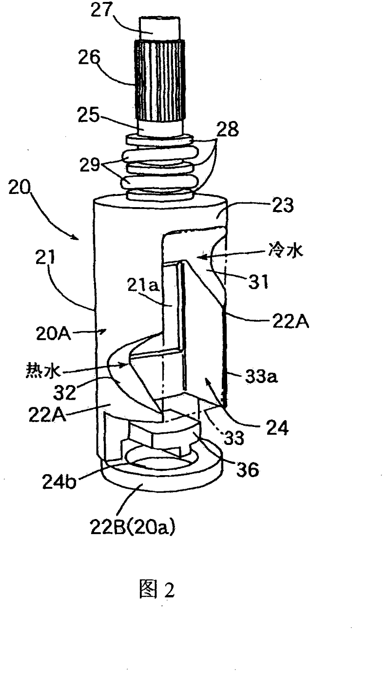 Mixed valve