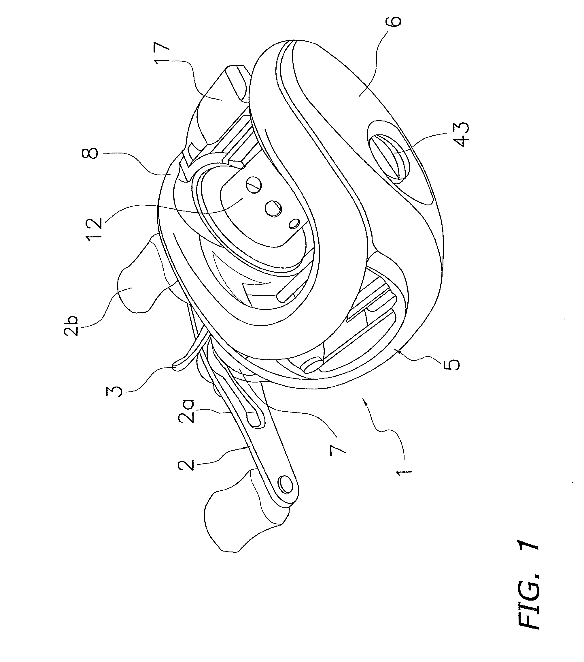 Spool brake device of dual-bearing reel