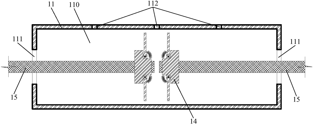 A connection device for fiber composite tendons