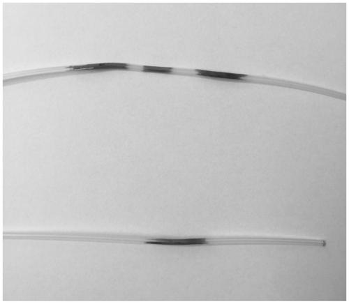 Polytetrafluoroethylene tube ribbon coating preparation method and polytetrafluoroethylene tube