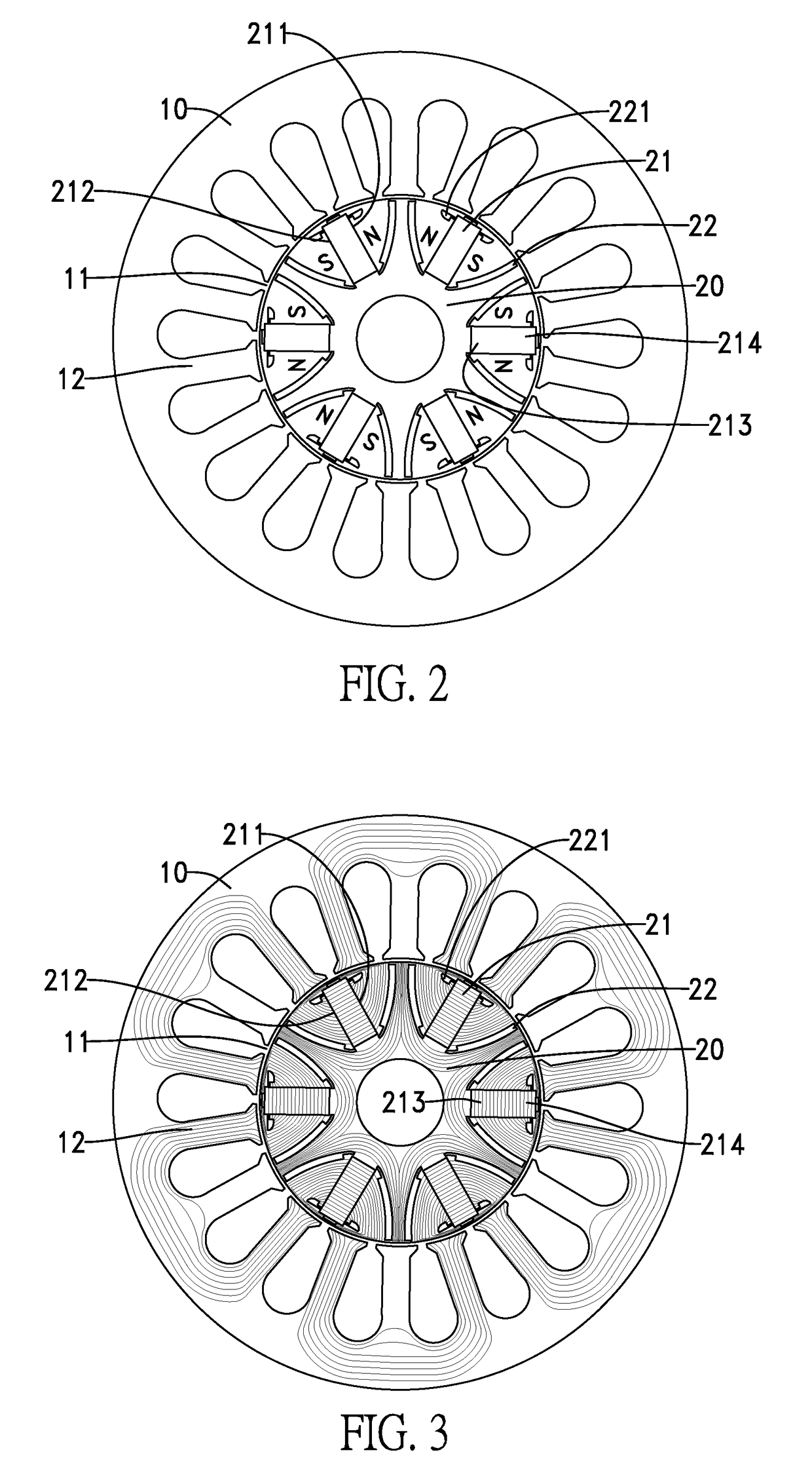 Interior permanent magnet motor with flux strengthening